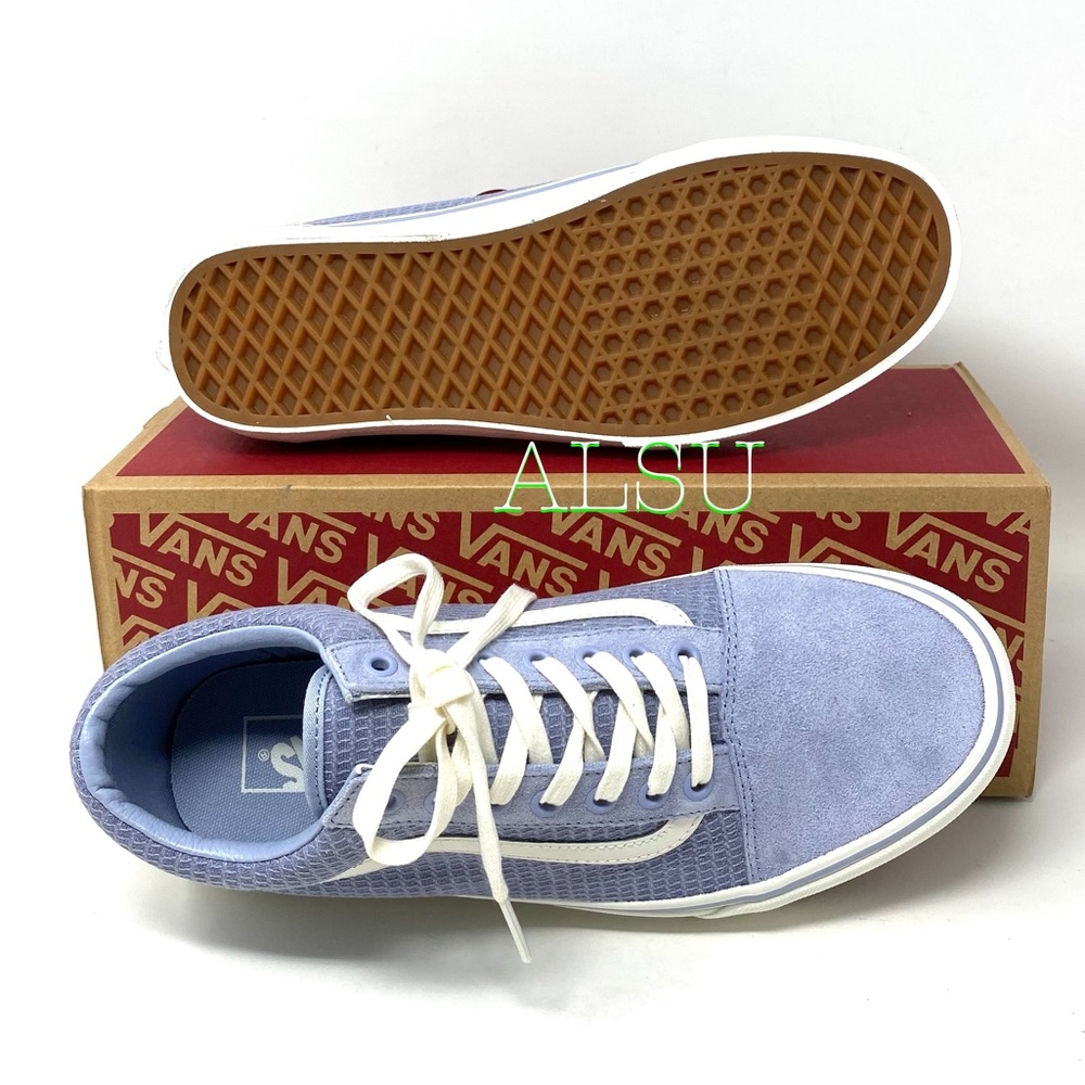 VANS Old Skool Suede Multi Woven Blue Grey Men’s - Picture 5 of 9